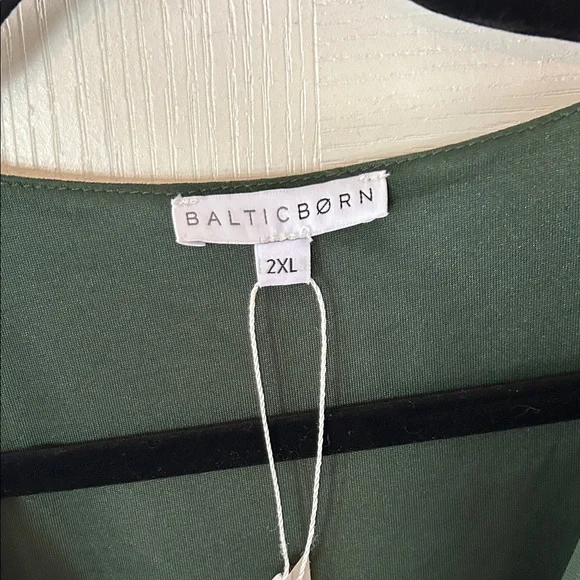 NWT Baltic Born 2X Olivia Deep Green Long Sleeve Dress - Picture 13 of 16